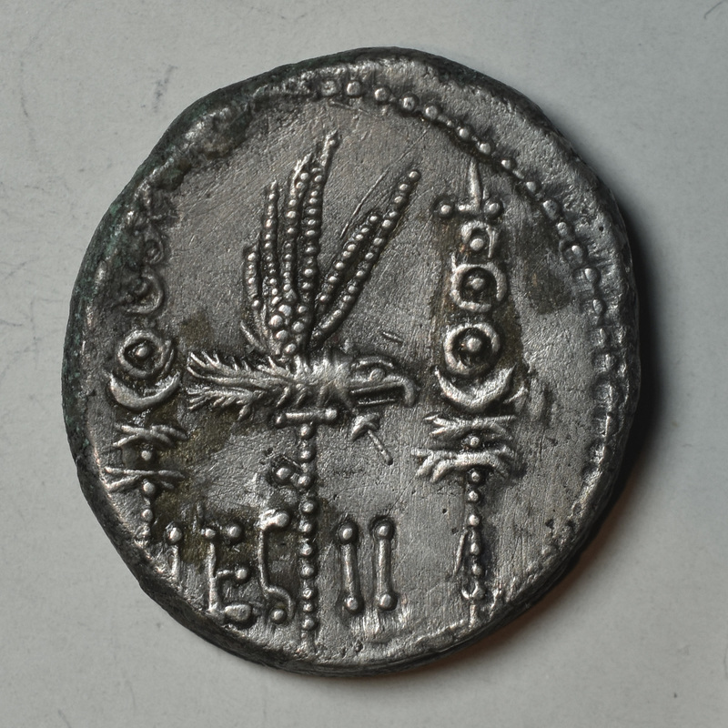 struck to pay Antony's troops before Actium; diff coll; struck in the spring